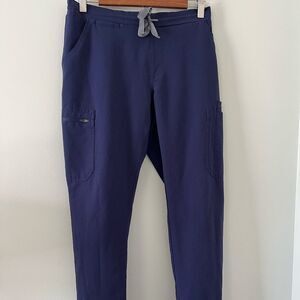 Figs Technical Collection Navy Blue Scrub Pants Size S
